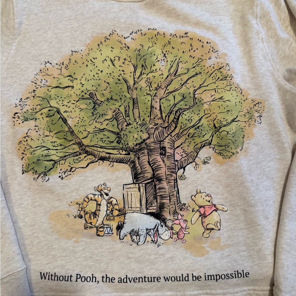Disney Winnie The Pooh Gray Sweatshirt - image 2
